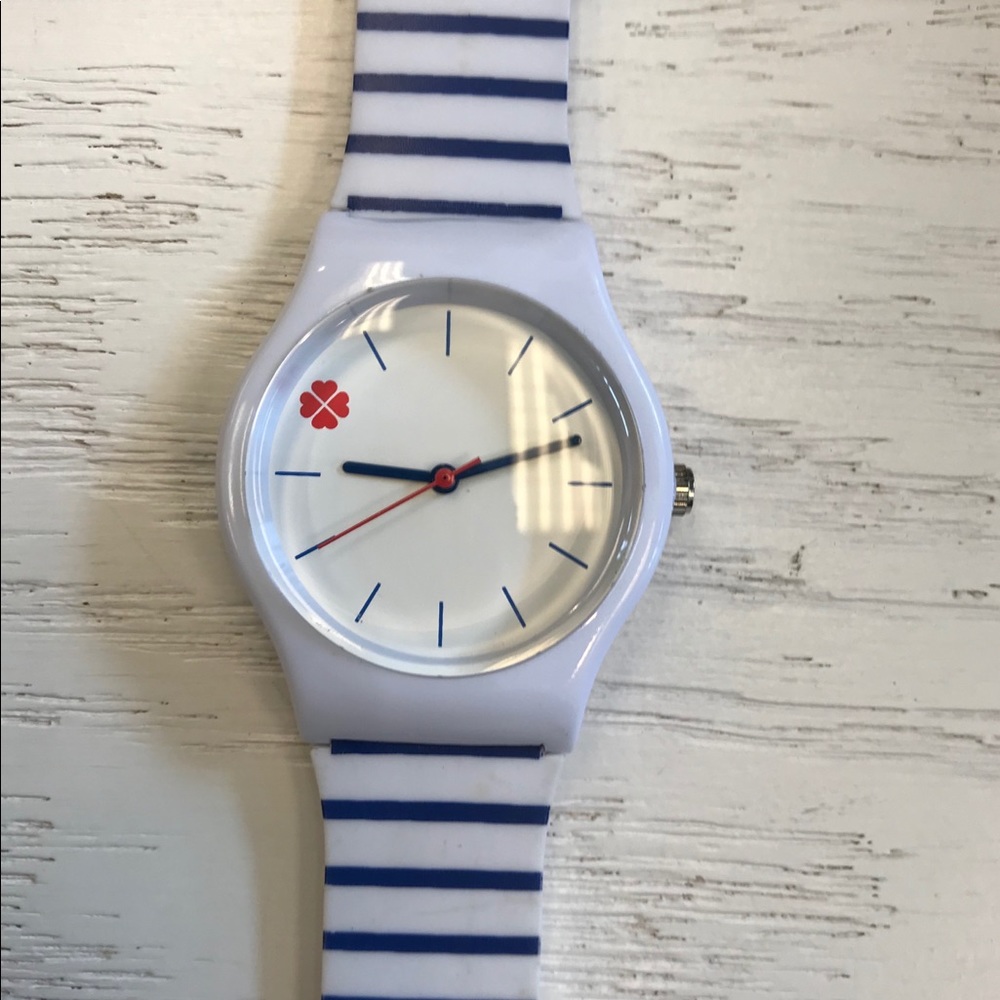Unisex White & Blue Summer Watch